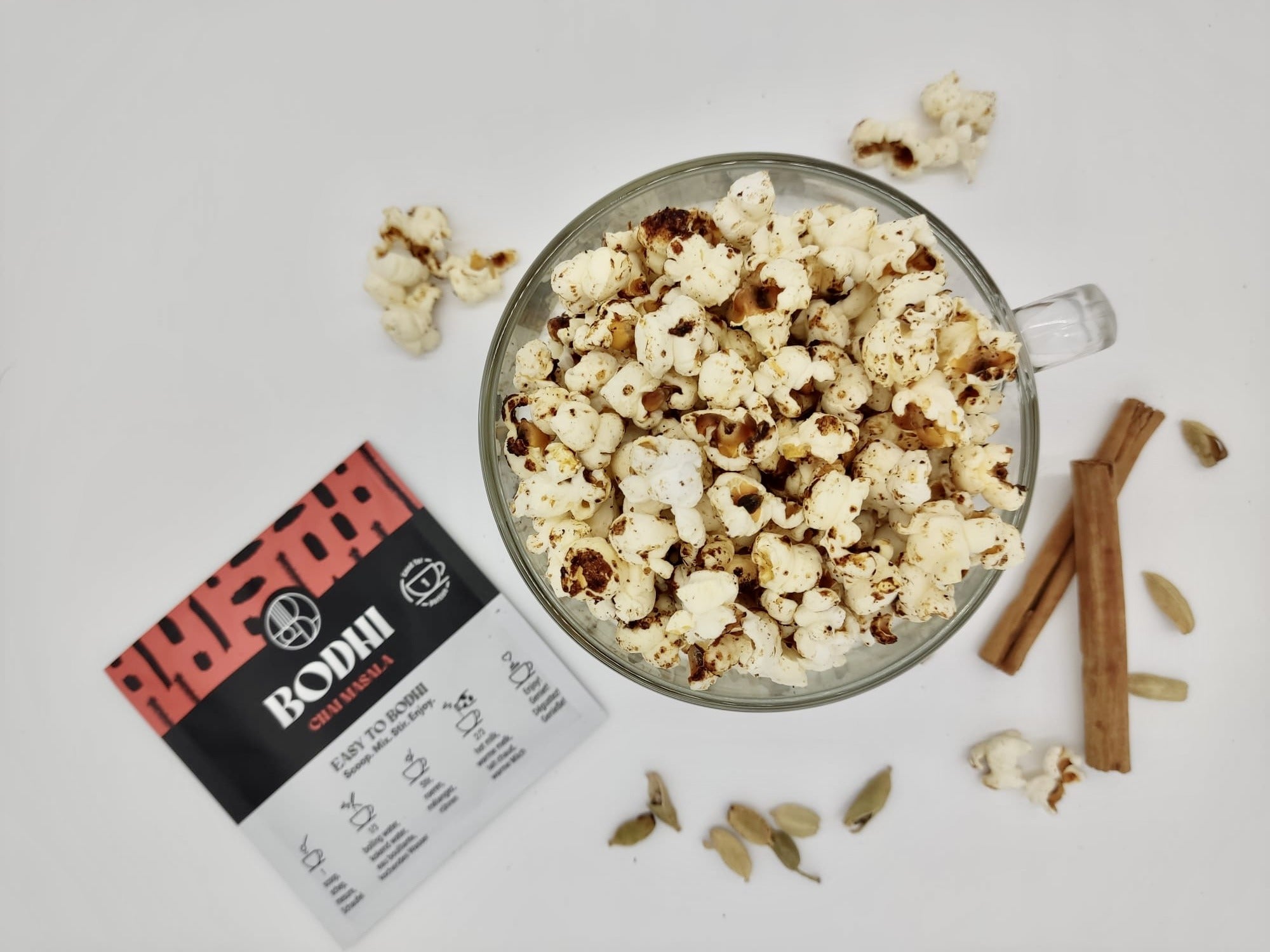 Chai spiced Popcorn! - Bodhi Drinks
