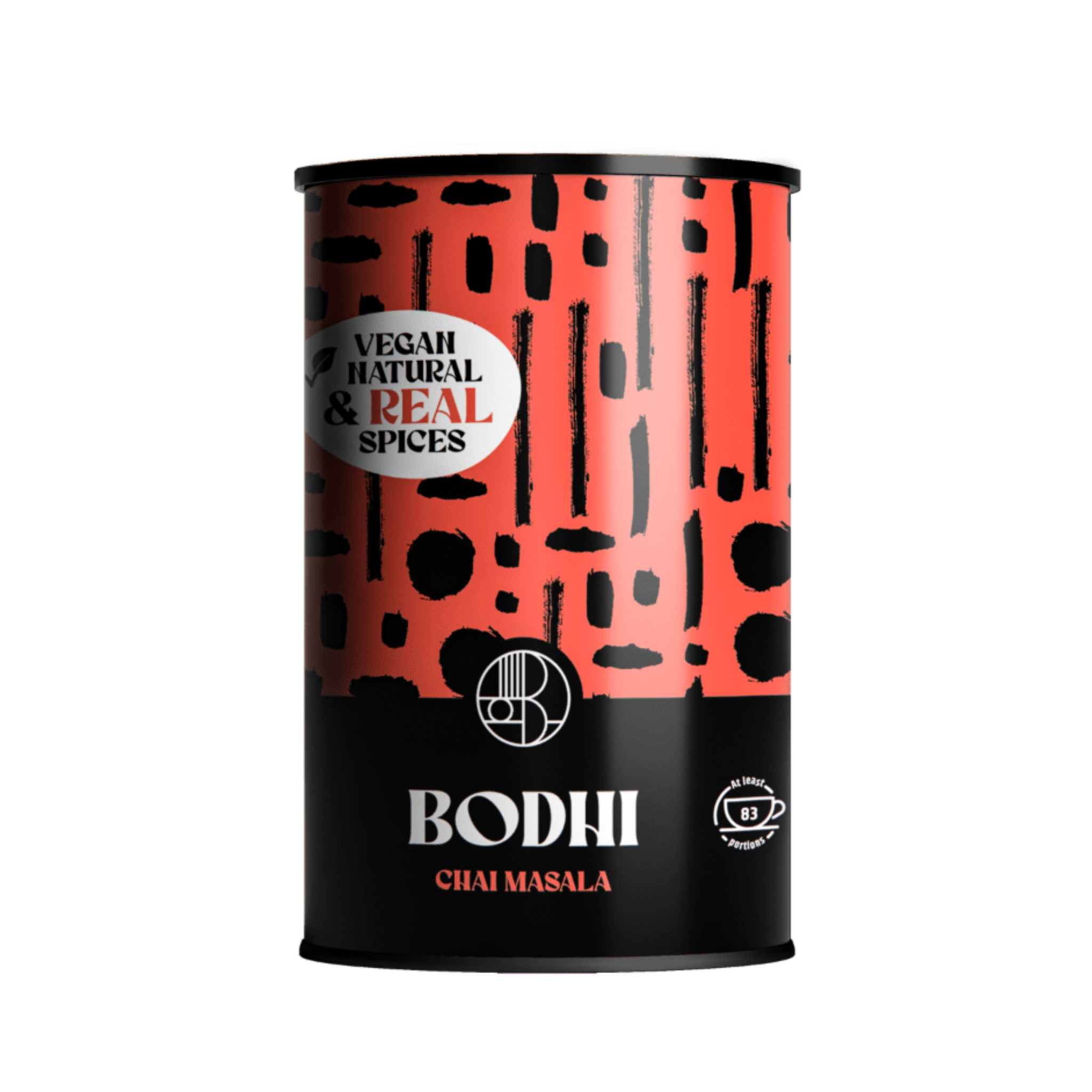 Masala Spiced Chai Latte - Bodhi Drinks1 kg – 83 latte’s - can - kaneel, gember, kardamom, piment, kruidnagel - high in fiber - less sugar - minder suiker - vegan - belgisch product