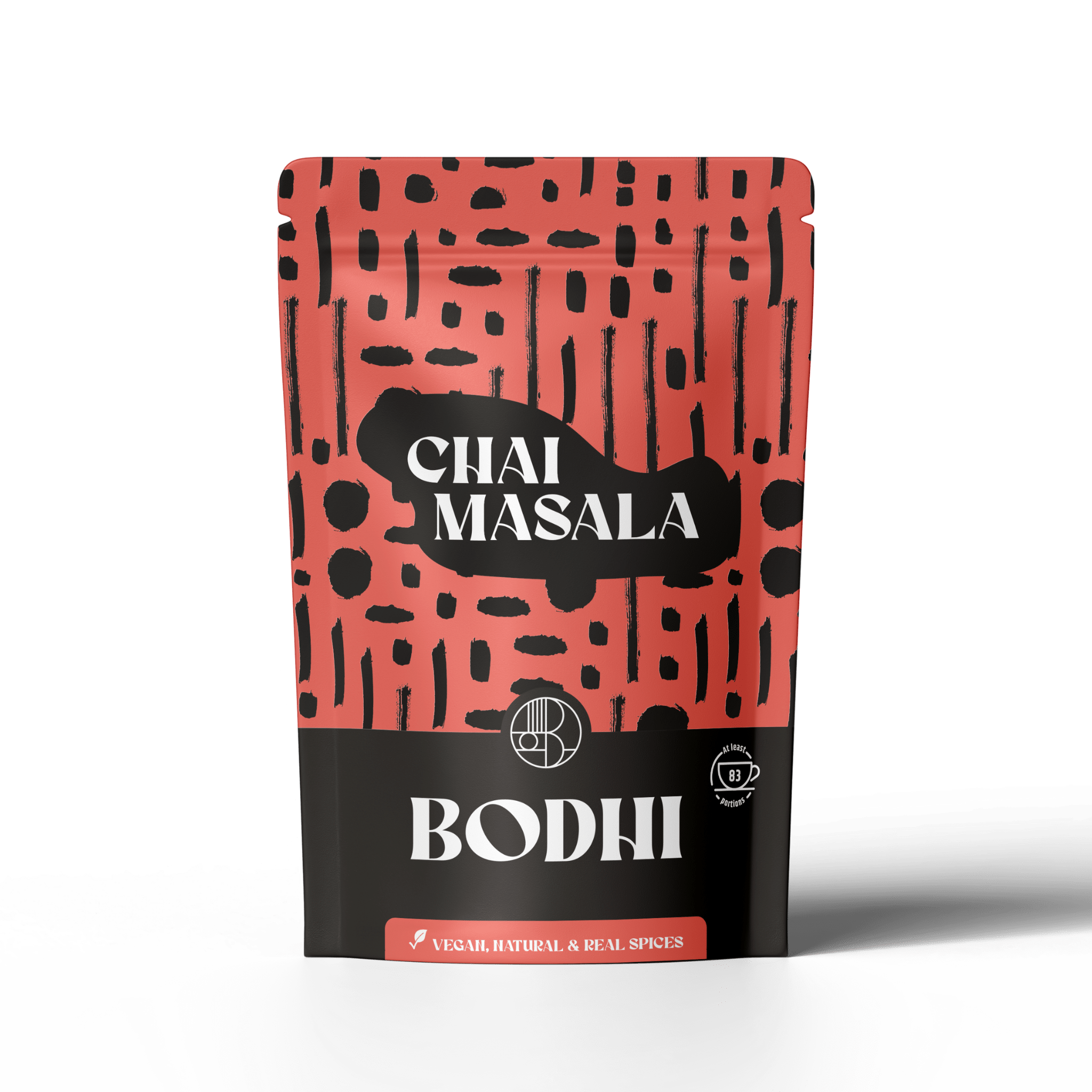 Masala Spiced Chai Latte - Bodhi Drinks1 kg – 83 latte’s - pouch - less suger - minder suiker - gember, kaneel, kardamom, piment, kruidnagel - high in fiber - black tea - vegan - belgisch product